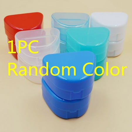 Dental Retainer Denture Case Jeobest 1PC Retainer Case - Mouthguard Container - Dental Orthodontic Retainer Box - Dental Orthodontic Retainer Denture Case Box Mouthguard Container (Color Sent Randomly) MZ ()
