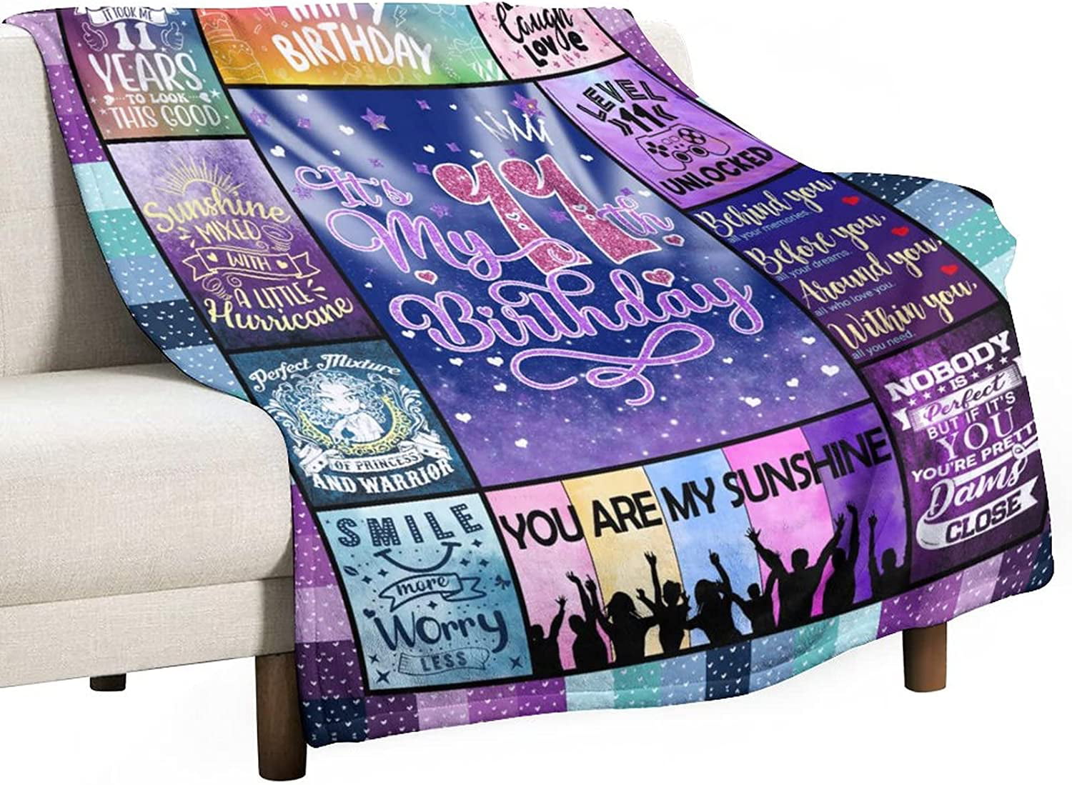 Coolim Gifts for 10 Year Old Girl, Gift for 10 Year Old Girl, 10 Year Old  Girl Gift Ideas, 10 Year Old Daughter Throw Blanket 60X50, Daughter Gifts