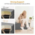 thumbnail image 3 of Banc Ottoman de Rangement Pliable de 45 Pouces, Banc de Rangement en Poly-Lin, Coffre de Rangement avec Siège Rembourré Repose-Pieds Tabouret, 3 of 9