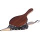 thumbnail image 1 of Fuelle de chimenea Soplador de aire grande de madera marrón para interiores de 12 "x 5" para barbacoa, camping, barbacoa, chimenea al aire libre con correa para colgar Boquilla de hierro fundido, 1 of 5