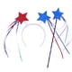 thumbnail image 2 of Diadema patriótica con varita de estrella | Azul, Blanco, Rojo Acento de borla | Tamaño ajustable | Material suave y ligero | 4 de julio Desfile de fiesta del Día de la Independencia Festivo EE. UU., 2 of 5