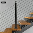 thumbnail image 2 of Miumaeov Cable Railing Post 30°-drilled Stair Post 36"x2"x2" Adjustable Top Angle Line Post Top Mount Stainless Steel Black Finish Wood Concrete Level Deck (4Pcs), 2 of 15