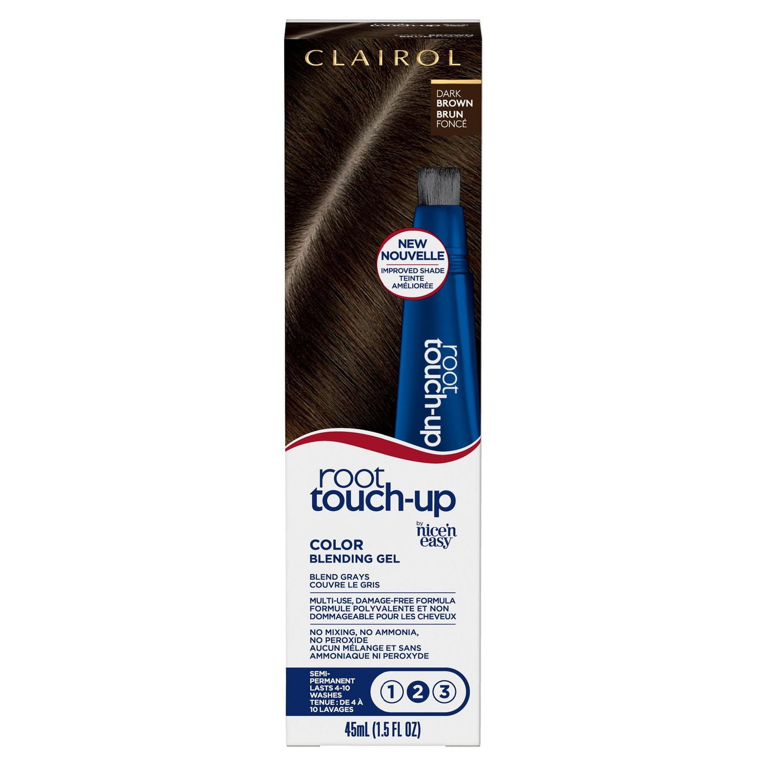 Clairol Root Touch-Up Temporary Hair Colour Gel, Hair Dye from Canada's #1 Root Touch Up Brand, Gentle, damage-free formula, Blend away grays