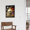 thumbnail image 4 of Nawypu Vanitas Still Life - Skull Wall Decor - Skull Wall Art - Goth Wall Art - Gothic Decor - Gothic Living Room Decor - Floral Skull - Skull Flowers - Poster Print Picture, 4 of 4