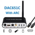 thumbnail image 4 of DAC651C Decodificador de Audio 5.1 Receptor Bluetooth 5.0 DTS AC3 FLAC APE HD A Convertidor Extractor Compatible Enchufe de EE. UU., 4 of 5