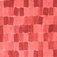 thumbnail image 1 of Ahgly Company Indoor Square Checkered Red Modern Area Rugs, 8' Square, 1 of 4