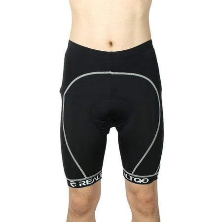 REALTOO Authorized Men Polyester Fiber Cycling Shorts
