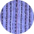 thumbnail image 1 of Ahgly Company Indoor Round Southwestern Blue Country Area Rugs, 7' Round, 1 of 4