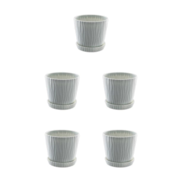 Yuarrent Macetas de bonsái portátiles para fácil transporte y mantenimiento Macetas de plástico resistentes a la intemperie maceta S gris Type2 NO2