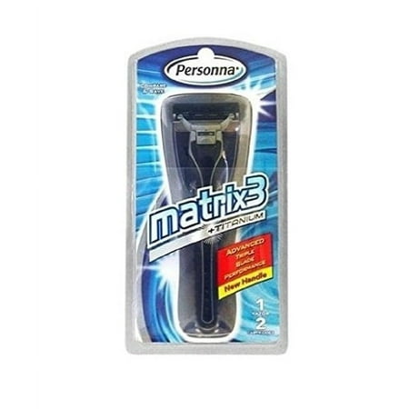 Personna Matrix3 Advanced Triple Blade Razor + Eyebrow Ruler