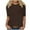 ZB-Brown, variant on CFLVAEK 3/4 Sleeve T Shirts for Women Casual Round Neck Shirts Solid Color Classic Fit Tshirts Loose Fitted Summer Fall Tops 2025