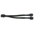 thumbnail image 3 of GPU 8 Pin Female to Dual 2 x 8 Pin (6+2) Male PCIe Power Adapter PCI Express Braided Y Splitter 20cm Graphics Card Cable, 3 of 3