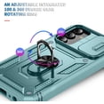 thumbnail image 6 of for Samsung A15 5G Case with Slide Camera Cover And Kickstand ,Military Grade Dual Layer Metal Holder Cover Shell For Galaxy A15 6.5"(Green), 6 of 6