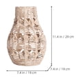 thumbnail image 2 of Mobutofu Rattan Lampshade Lampshade Paper String Beige Rustic for Ambient Enhancement 1Set, 2 of 8