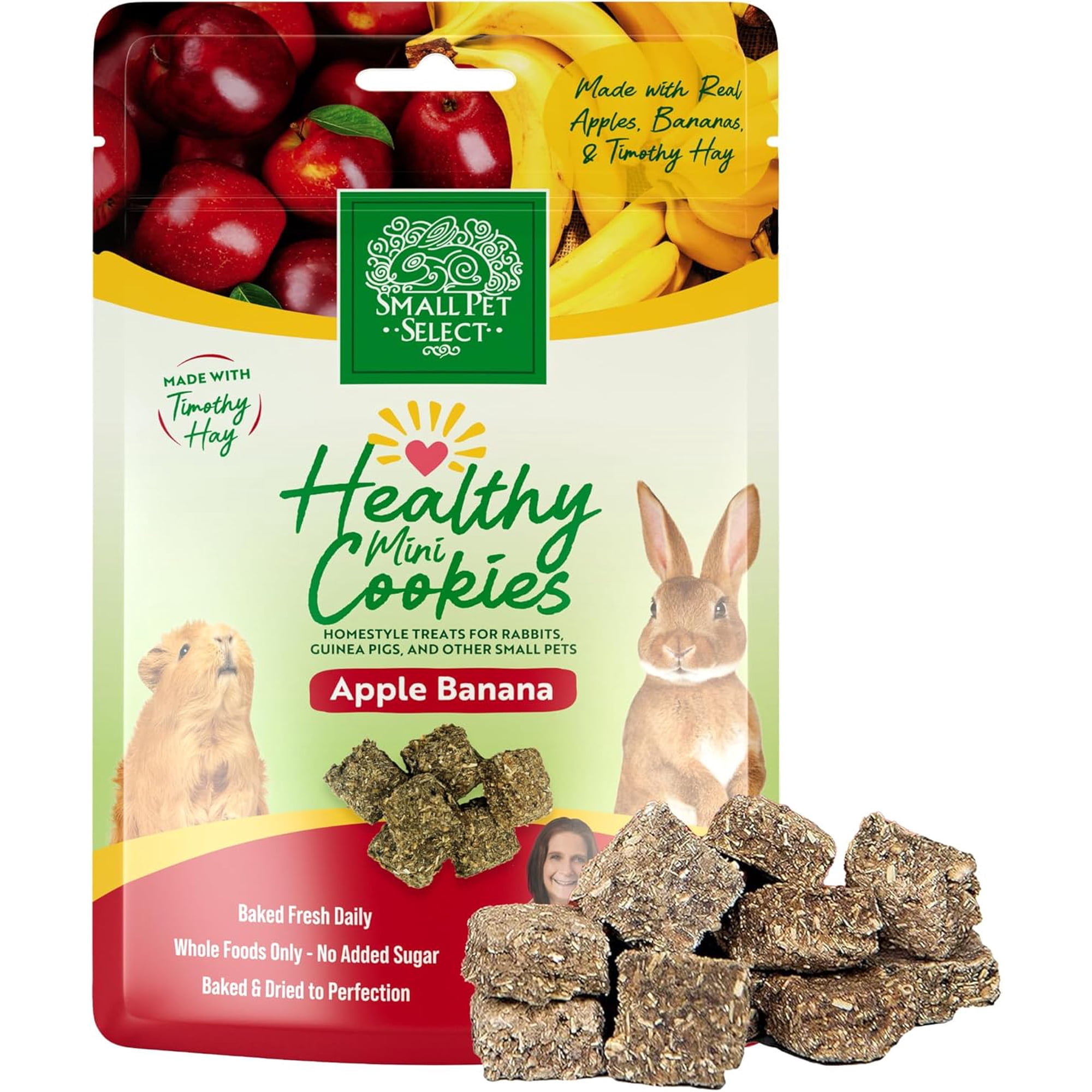 Small Pet Select Snackers Mini Cookies, Apple Banana, 2 oz