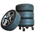 thumbnail image 2 of vidaXL Plant Trolleys with Wheels 5 pcs Diameter 40 cm Black 275 kg, 2 of 5