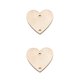 thumbnail image 3 of Bewildely Paquete de 100 rebanadas de Adornos colgantes Regalos colgantes pulidos Corazón en blanco Recorte de natural Hecho a mano para el corazón 30 mm 2Conjunto, 3 of 6