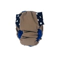 thumbnail image 3 of Barkertime Navy Blue Polka Dot on Brown Dog Diaper, 3 of 6