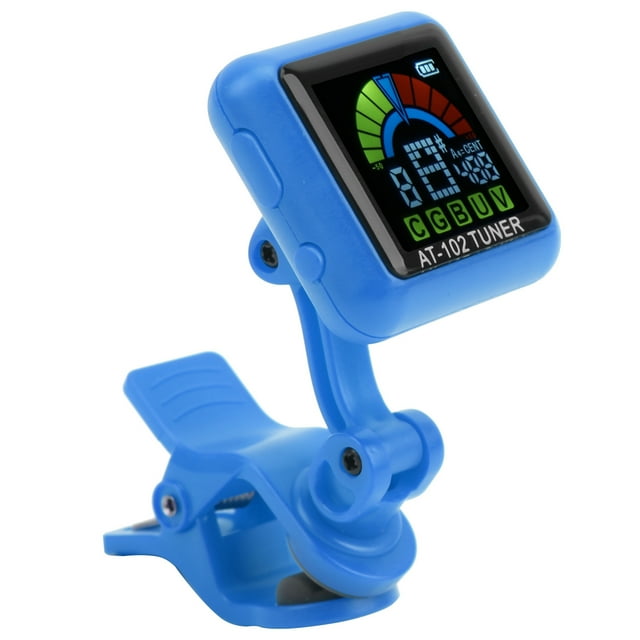 Violin Tuner, Easy To Operate Convenient To Use Guitar Clip-on Tuner, USB Power Cord For Bass Practice And Performance Guitar Ukulele Blue
