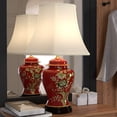 thumbnail image 6 of Oriental Furniture 22.5" Golden Foliage Porcelain Lamp, decorative lamp, table lamp, any occasion, any room item, 6 of 6