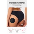 thumbnail image 3 of Aooho 3 Layer 30ml Seamless Swim Period Thong Panties Period Swimwear Leakproof Bikini Brief Bottoms Waterproof Menstrual Swim Bottoms for Teens, Girls, Women 2 Pack, 3 of 7