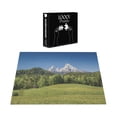 thumbnail image 5 of Ambesonne Germany Jigsaw Puzzle, Bavarian Alps Village, Heirloom-Quality Fun Activity for Family Durable Cardboard, 1000 pcs, Forest Green Fern Green, 5 of 5