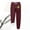 Wine, variant on AOOCHASLIY Valentine's Day Women Pants Women's Printing Leggings with Elastic Drawstring Pockets Thick Warm Pants