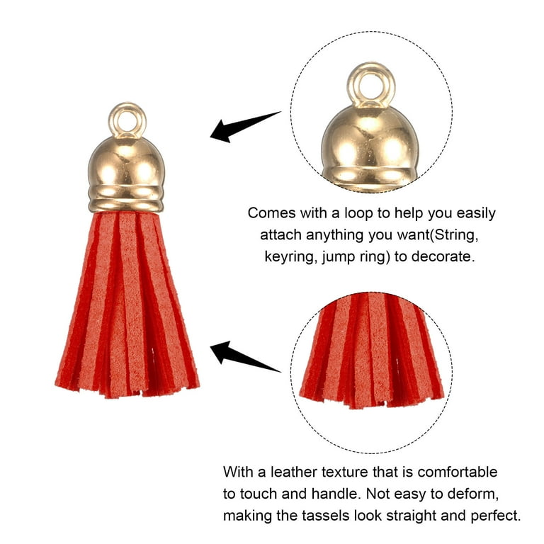 Red tassel shop keychain