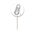 thumbnail image 1 of White Canvas Shoes Painted Toothpick Flags Round Labels Party Decoration, 1 of 3