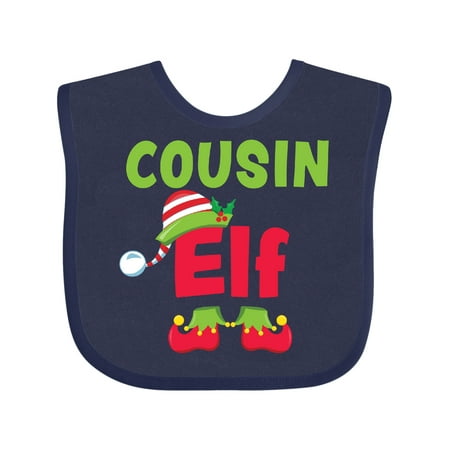 

Inktastic Christmas Cousin Elf Gift Baby Boy or Baby Girl Bib