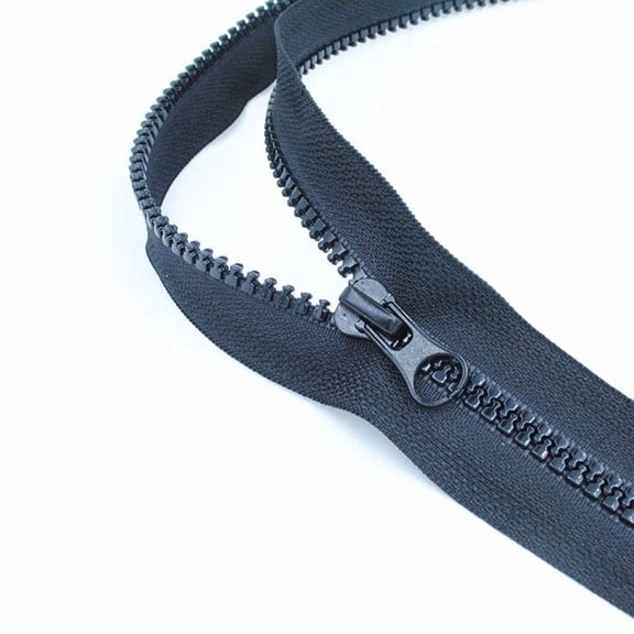 Ywbawe Plastic Tooth Open End Separating Zipper for Jackets Coats Outerwear Repair 5 Sizes 1-Pack