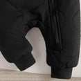 thumbnail image 6 of Baby Winter Fleece Lined Romper Bear Ear Hooded Quilted Snowsuit Full Zipper Warm Jumpsuit Outfit, 6 of 6