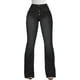thumbnail image 1 of Jeans para Mujer 90s Vintage Sexy Ripped Mid Waist Bell Bottom#3 BlackX-Large, 1 of 5