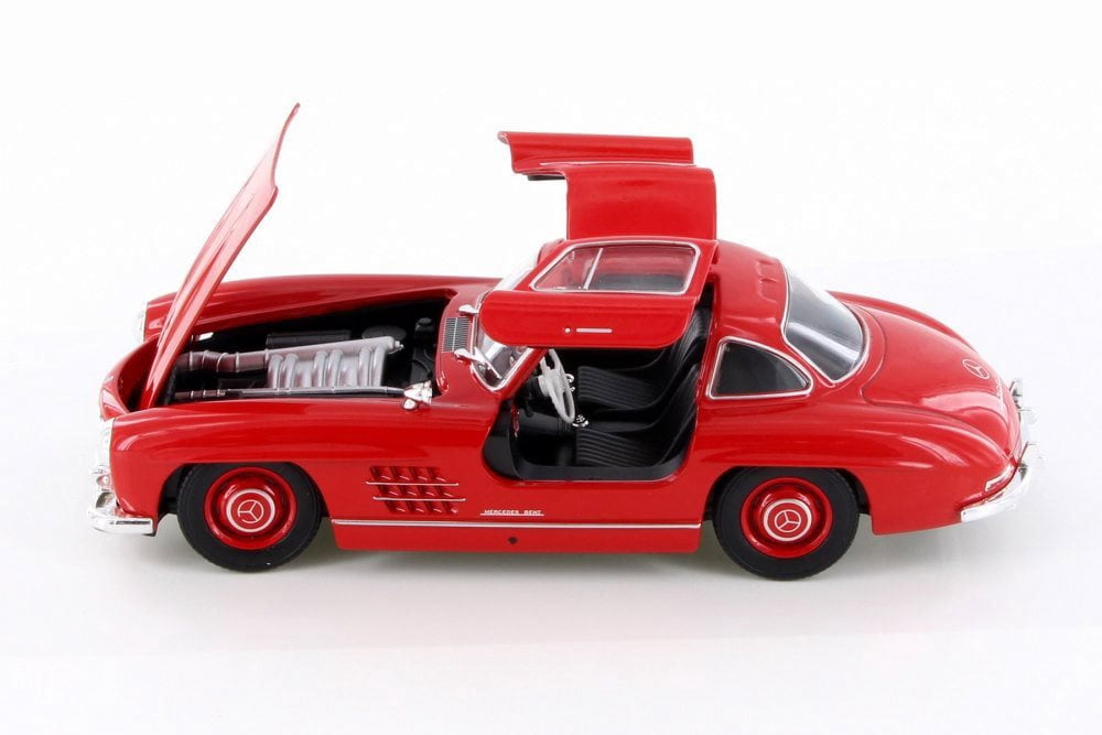 Mercedes-Benz 300SL, Red - Welly 24064/4D - 1/24 Scale Diecast Model Toy Car (Brand New but NO BOX)
