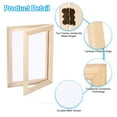 thumbnail image 3 of Uxcell A5 Sizes 8.3 x 5.9 Inch 2 in 1 Wooden Paper Making Screen, 3 of 6