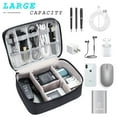 thumbnail image 3 of Badiya Electronics Organizer Travel Cable Organizer Bag Waterproof Portable Digital Storage Bag Electronic Accessories Case Cable Charger Organizer Case, 3 of 7