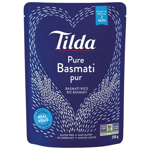 Riz basmati pur étuvé de Tilda 250 g