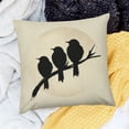 thumbnail image 2 of Throw Pillow Cover Bird Branch with Birdcage Decorative Pillow Case Home Decor 18*18Inches Pillowcase Short plush pillowcase, 2 of 5