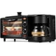 thumbnail image 3 of Estación de desayuno SOKANY SK-145 Incluye cafetera, plancha antiadherente y horno tostador de 4 rebanadas, versátil máquina de desayuno con temporizador, 3 of 6