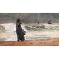 thumbnail image 3 of Winslow Homer 14x10 Black Modern Framed Museum Art Print Titled - The Watcher, Tynemouth (1882), 3 of 5