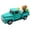 Blue, variant on Easter Truck Decor, Vintage Metal Pickup With Eggs, Spring Holiday Ornament