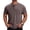 38# Coffee, variant on Mens Henley Shirts Lightweight Casual Summer 3 Button Tees Tops Cotton Classic Work Blend T-Shirts with Pocket,Wine,L
