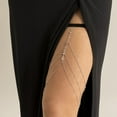thumbnail image 4 of Leg Chain Multi-layer Rhinestones Jewelry Elastic Rope Electroplating Thigh Chain Jewelry Gift, 4 of 8
