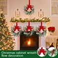 thumbnail image 6 of 2PCS Easter Cedar Wreath with Bow, 7.86" Wreaths for Front Door, Realistic Pine Wreath, Large Green Cypress Wreaths for Home Fireplace Wall Window Porch Outdoor Xmas Holiday Decor, 6 of 8