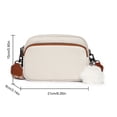 thumbnail image 3 of Women Coin Key Pouch Genuine Leather Commuting Purse with Pendant (Brown), 3 of 9