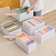 thumbnail image 4 of AYYUFE Jeans Storage Large Capacity Tidy-Keeping Multi-purpose Clothes Underpants Organizing Drawer for Wardrobe, 4 of 8