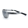 thumbnail image 5 of Choppers Wrap Sunglasses for Men UV400 Polycarbonate Lens Lightweight Sport Fit Durable Frame Driving Outdoor Eyewear Silver Frame - Silver Mirror Lens, 5 of 7