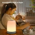 thumbnail image 4 of Sunrise Alarm Clock, Wake up Light Alarm Clock, 3 Ways Dimmable Modern Small Digital RGB Bedside Lamp for Heavy Sleeper, 4 of 6