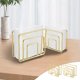 thumbnail image 1 of Porta-servilletas metálicas modernas para mesas de cocina y comedor - Dispensador de servilletas de cóctel de hierro para uso interior/exterior, dorado/oro rosa/negro, 1 of 6