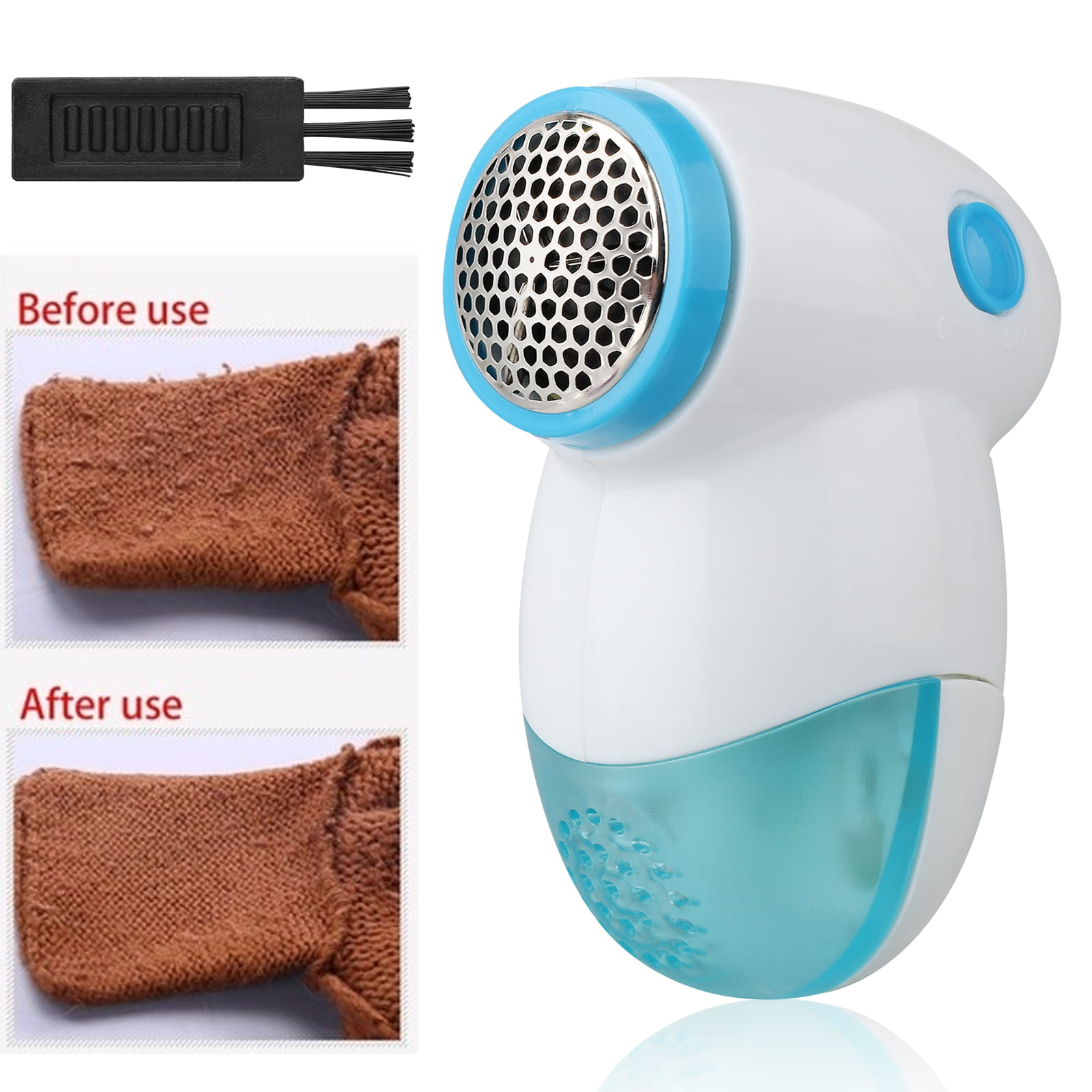 Electric Lint Remover Portable Sweater Fabric Fuzz Fluff Clothes Shaver w/ Brush 